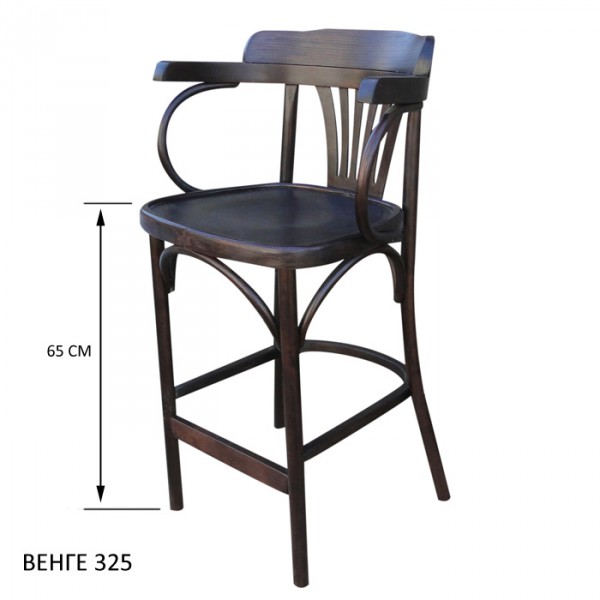 Барное кресло КМФ 305-2, Аполло, венге, 65 см.