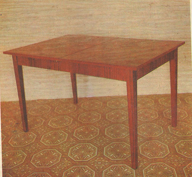 стол обеденный раздвижной прямоугольный в собранном состоянии